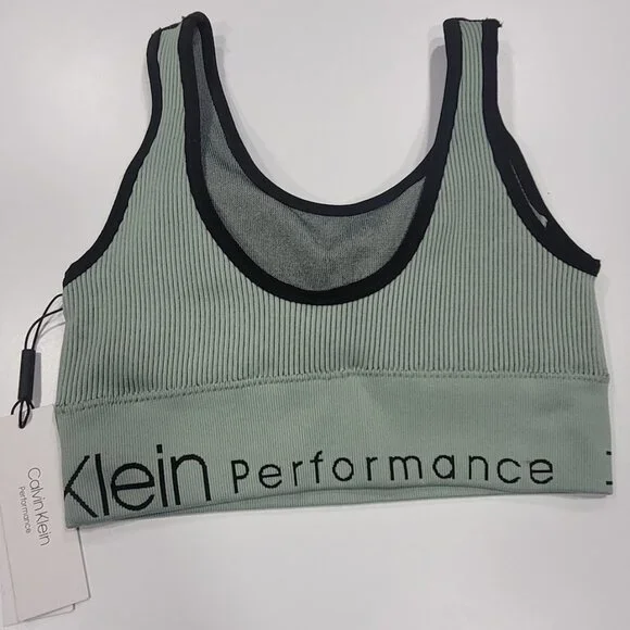 Calvin Klein Seamless Ribbed Sports Bra - Picture 4 of 7